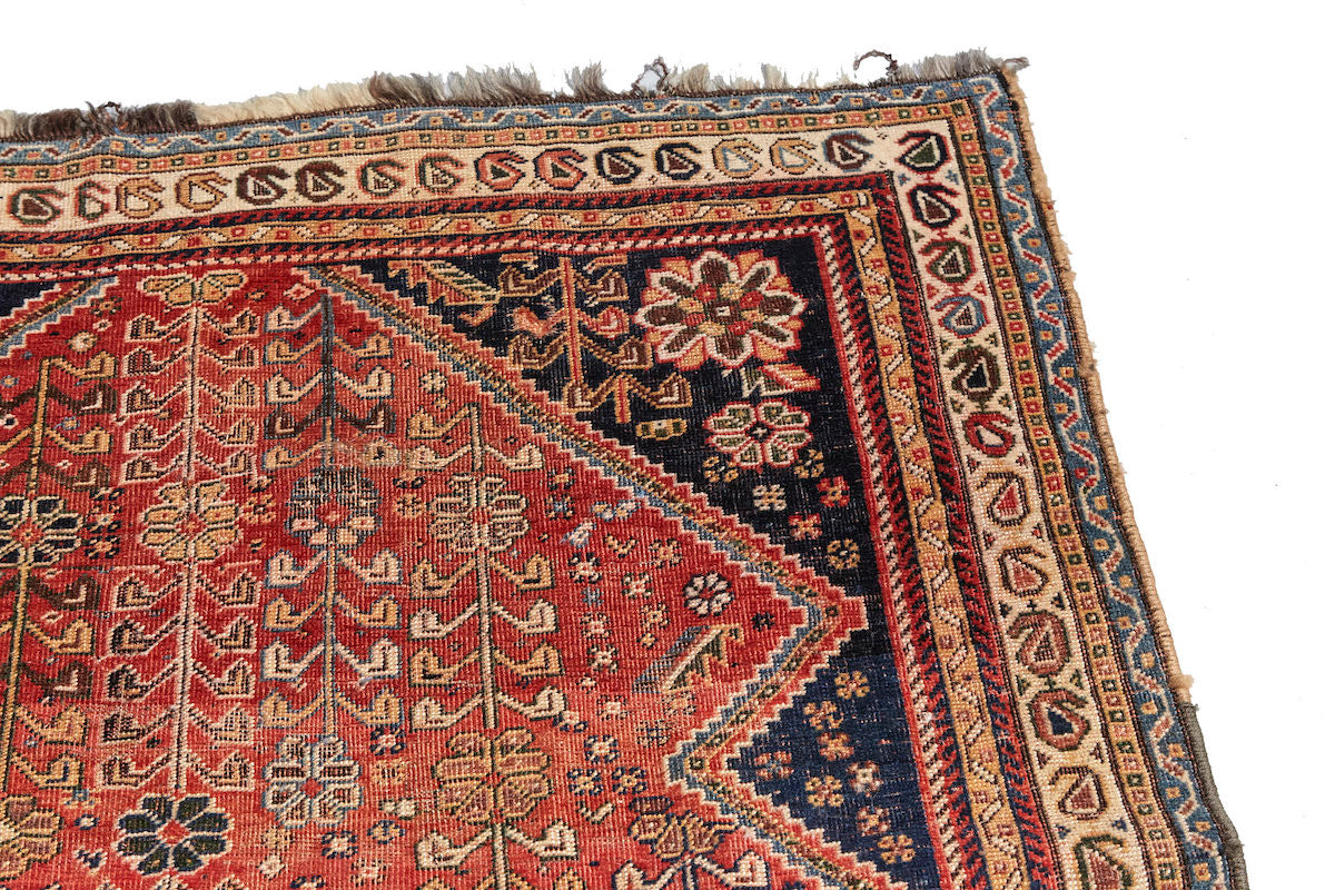 852 Antique Kashkai Persian Rug – King Kennedy Rugs