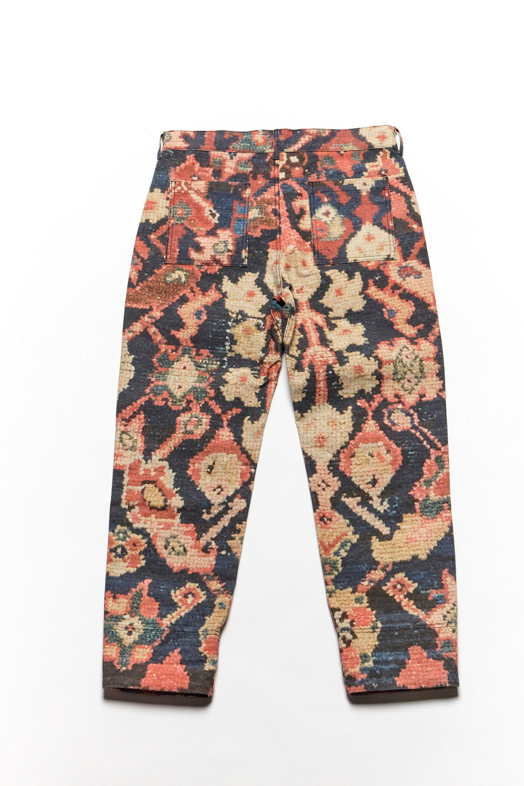 Floral Print Double Knee Pants